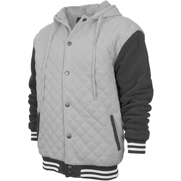 Xswsy XG Mens Winter Hoodies Zip Up Slim Quilted Padded Down Coat Jacket 
